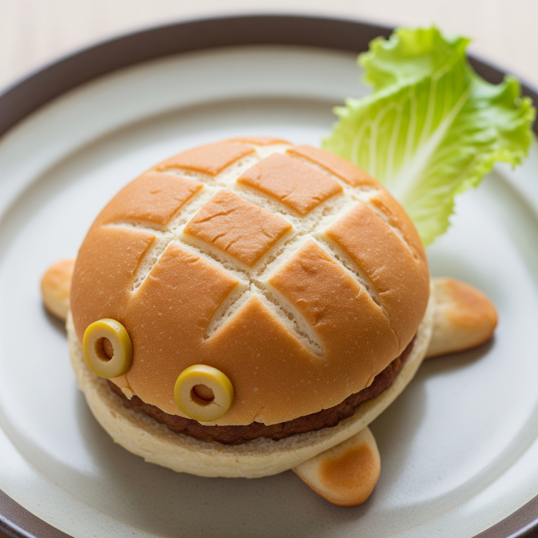“Turtle” Burger Buns - Funny Kitchen